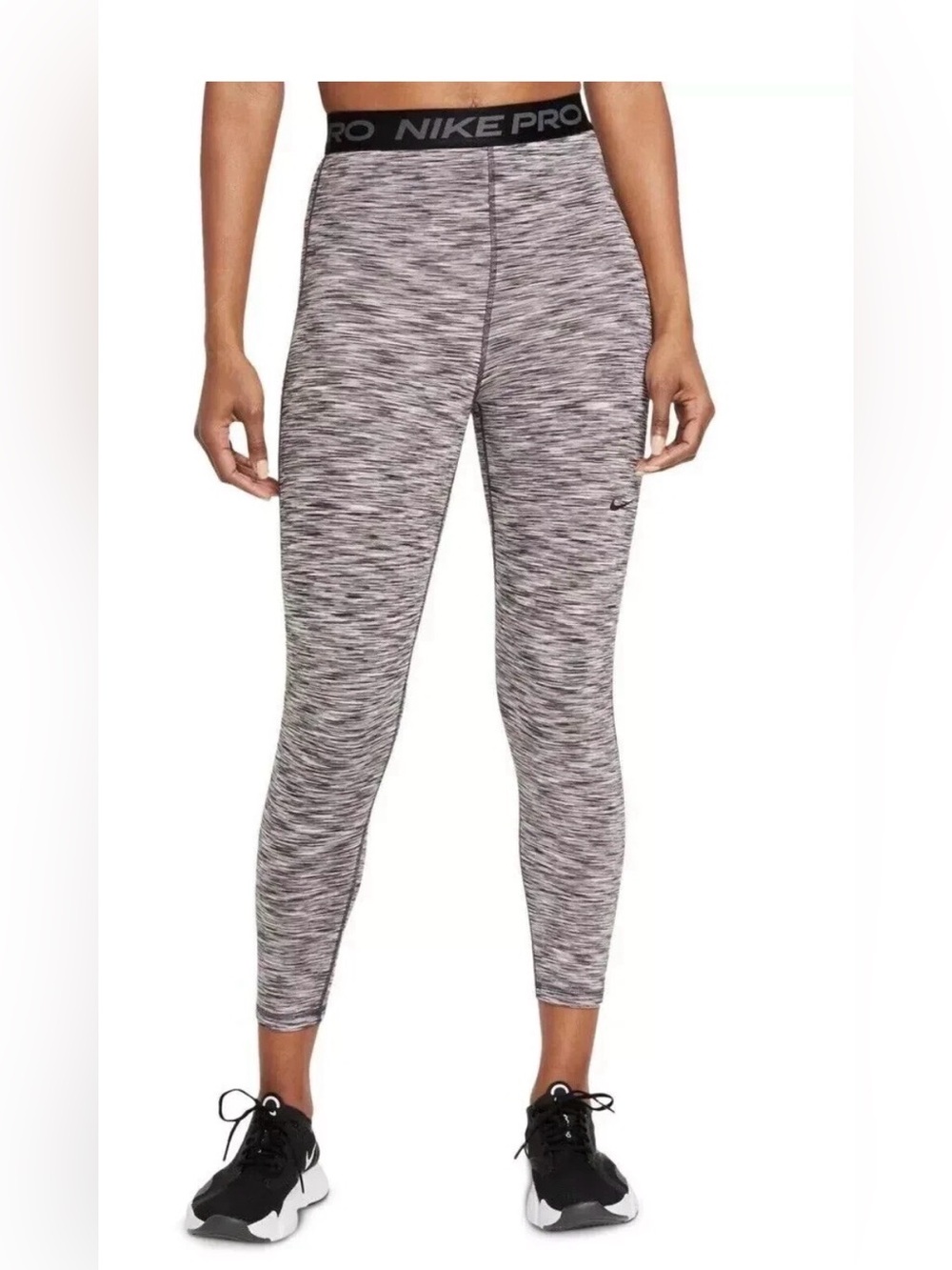 Nike Pro Women's Dri-FIT High-Waisted Crop Space-Dye Leggings - XL